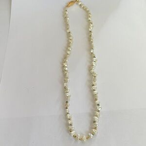 G Silver Cultured Freshwater Pearl Necklace